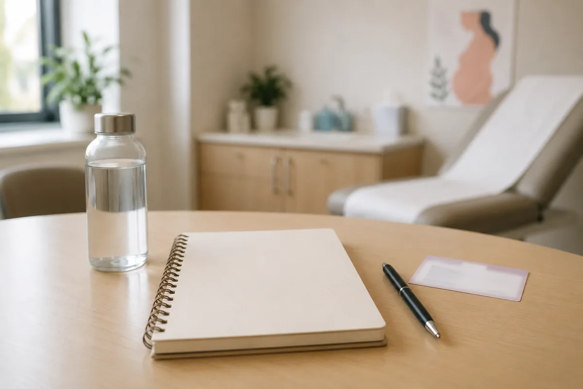Prenatal appointment notes and pregnancy care plan