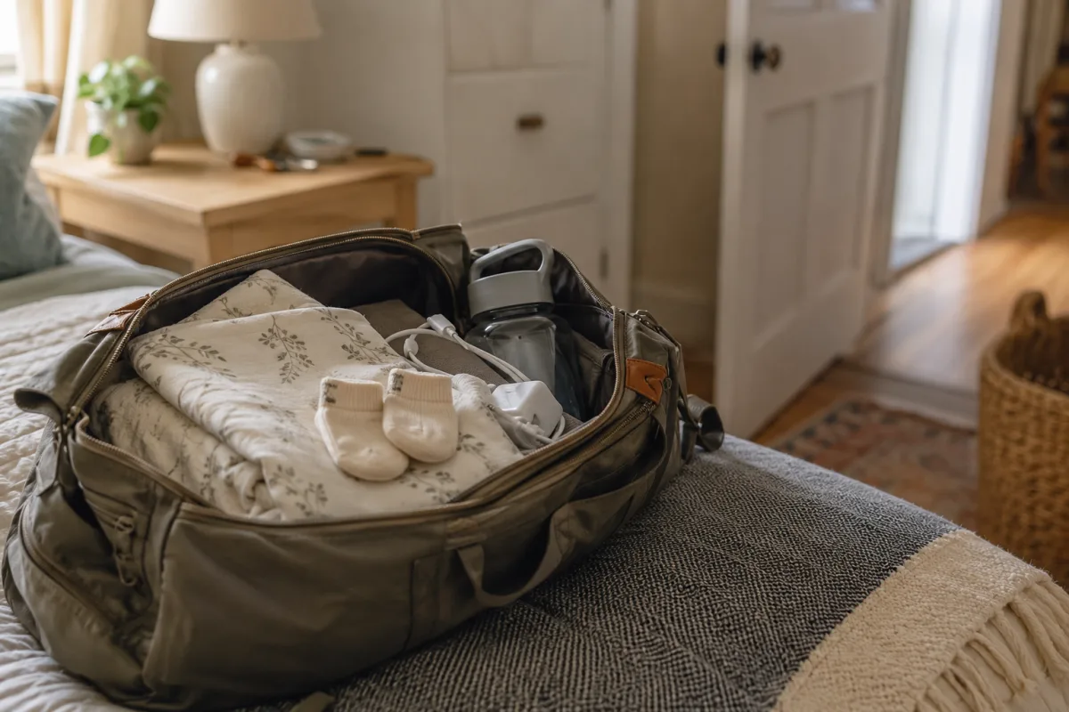 Third trimester hospital bag preparation