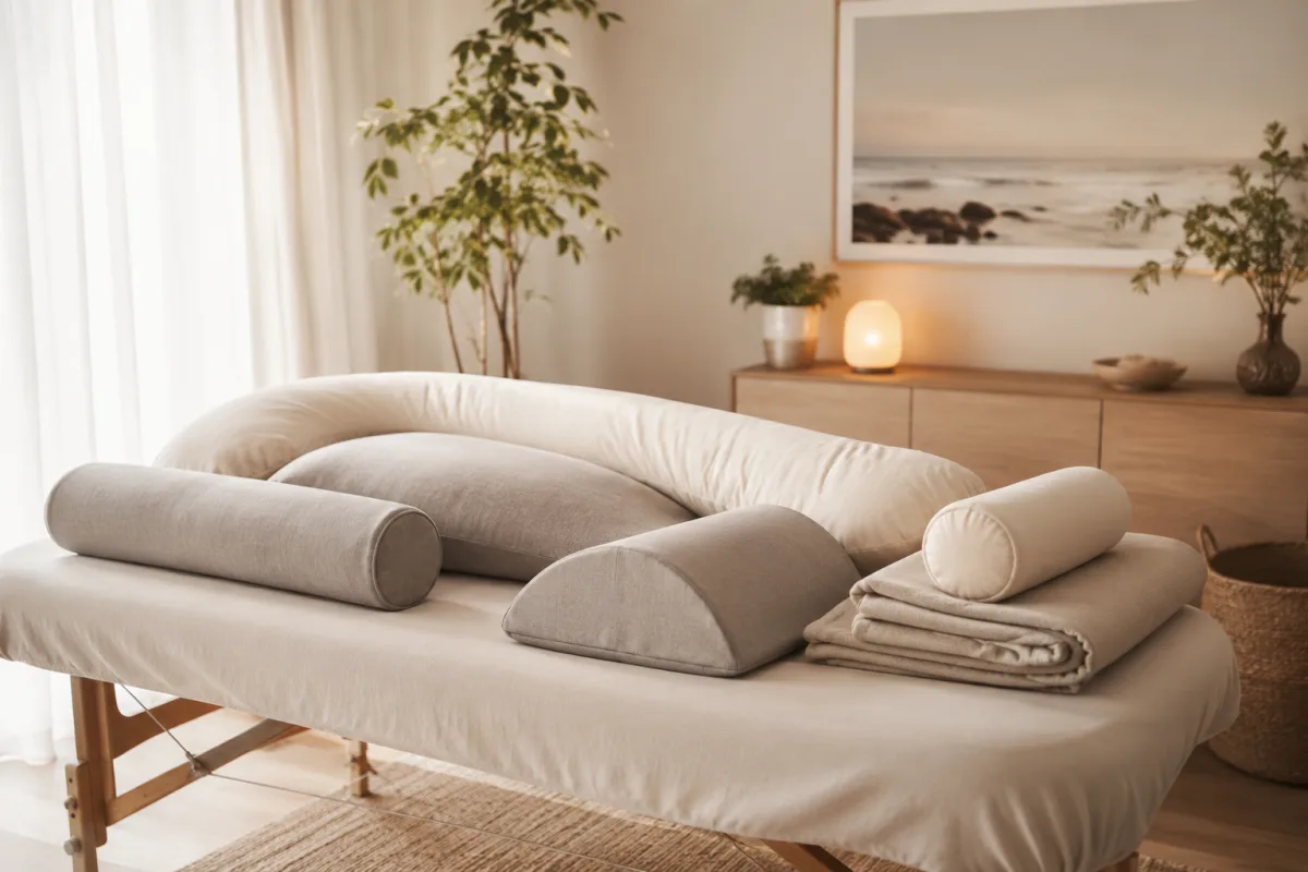 Safe pregnancy massage support pillows