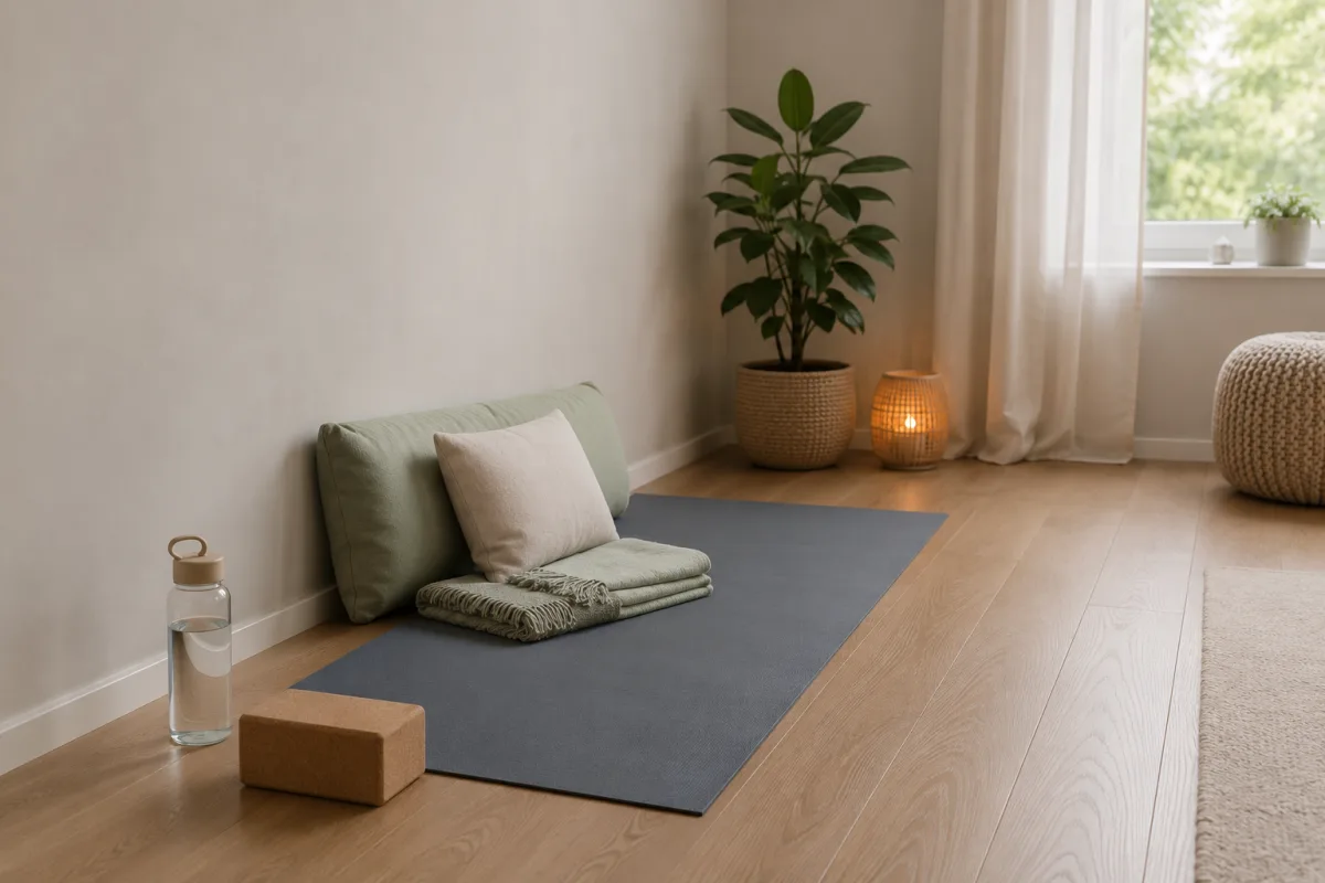 Wall-supported prenatal back stretch