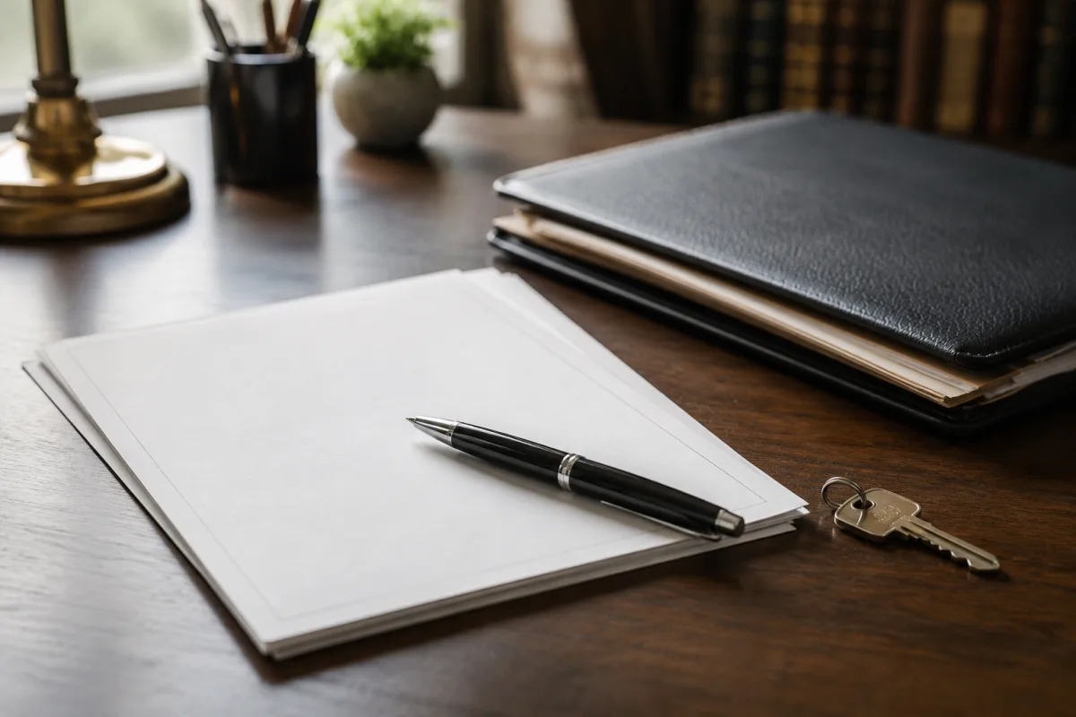 Estate planning trust document concept