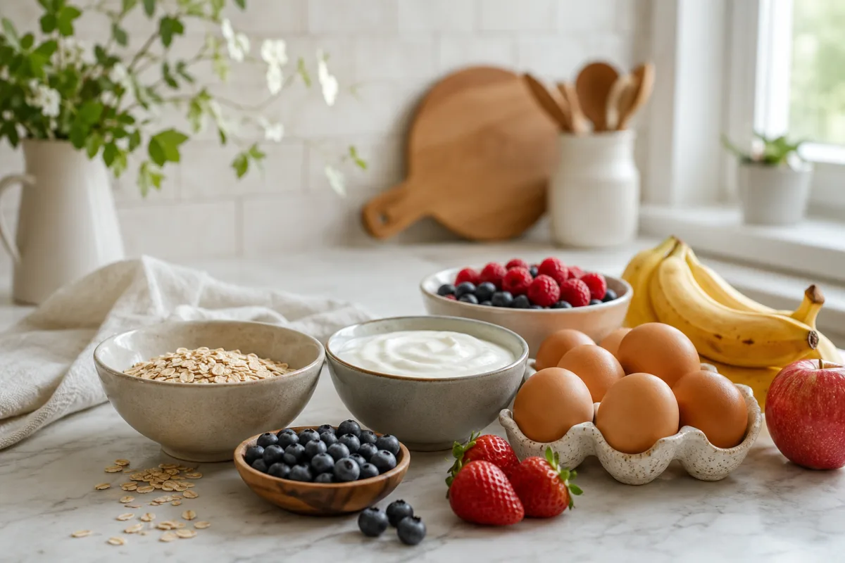 Quick healthy protein breakfast