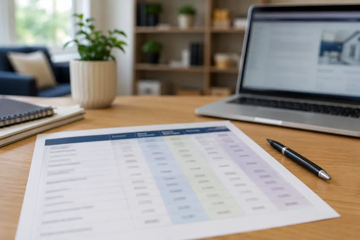 Insurance comparison notes