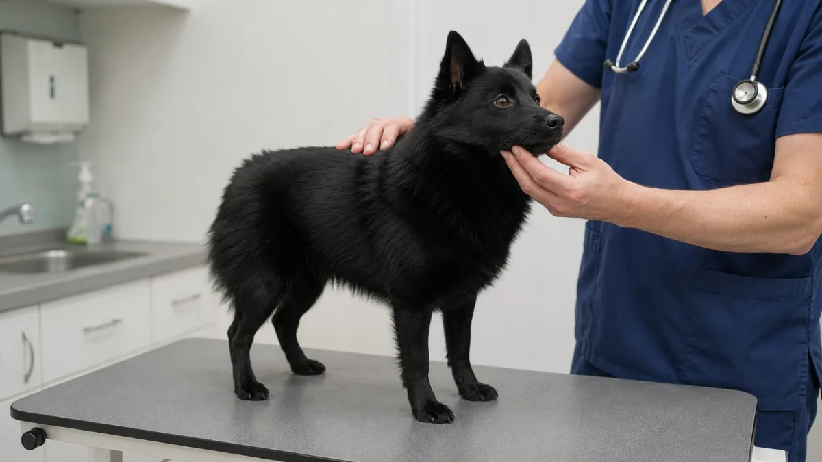 Schipperke veterinary health check