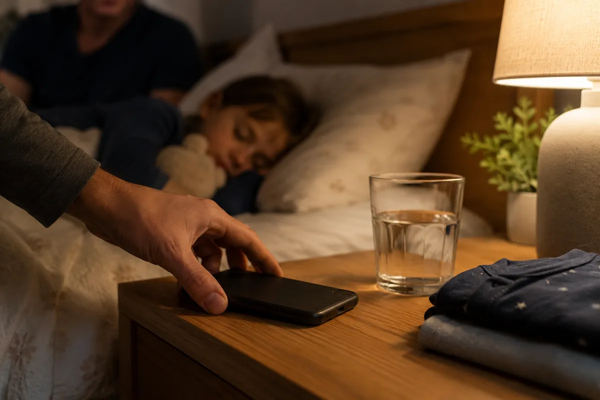 Busy parent evening sleep routine setup