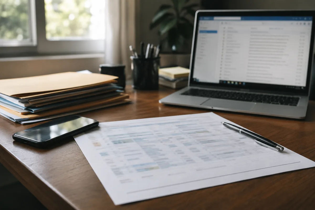 Work schedule and email records saved for retaliation concerns