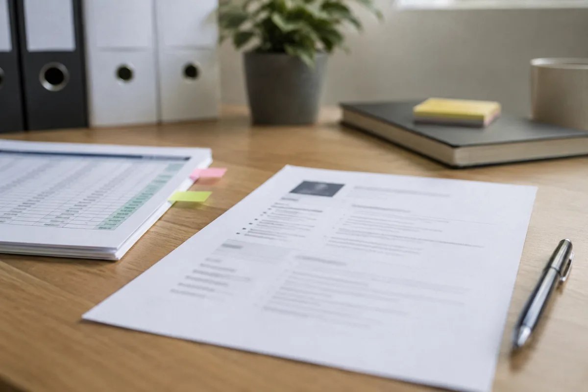 Entry-level accounting resume and workpaper examples