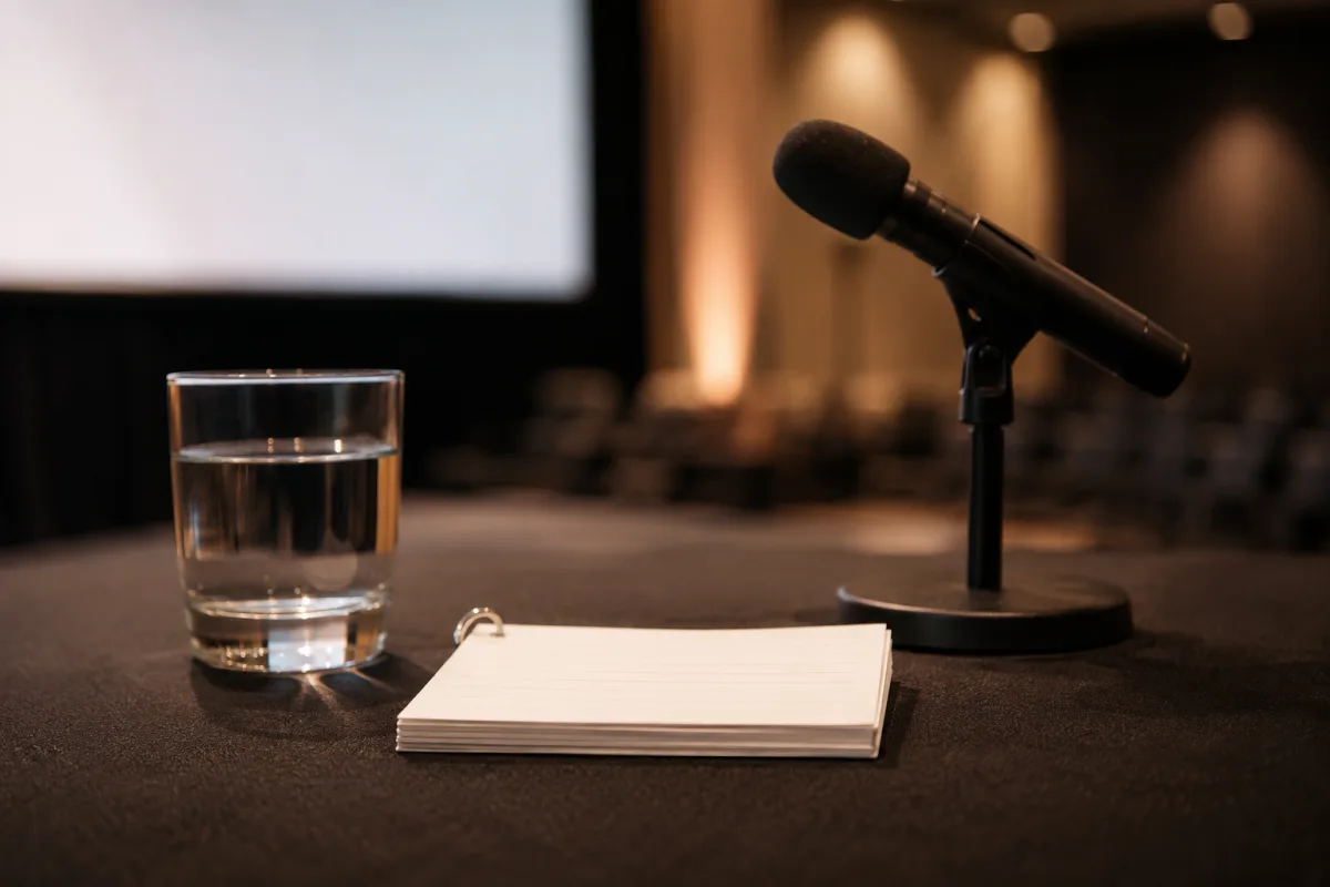 Stage fright symptom notes