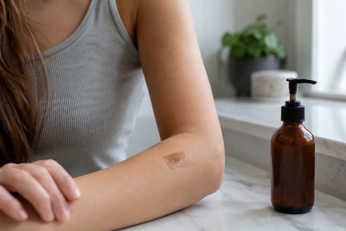 self tanner patch test