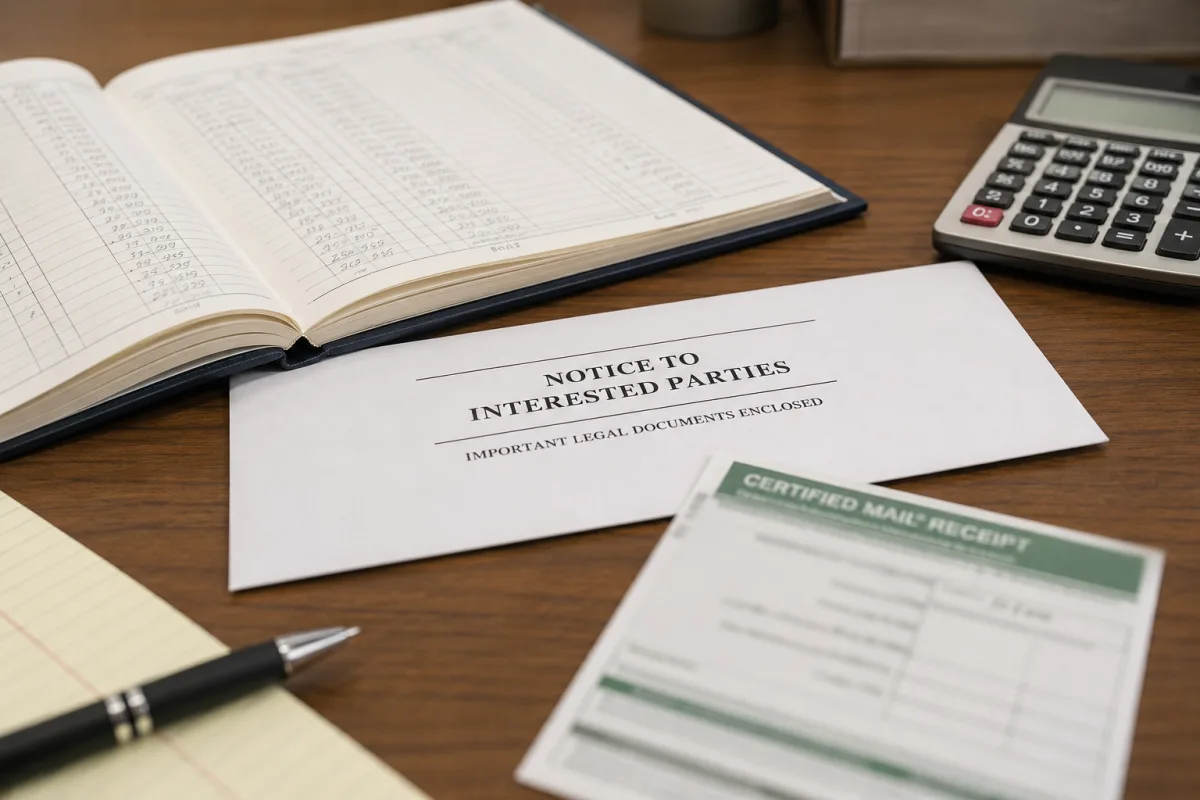 Tennessee probate creditor notice paperwork