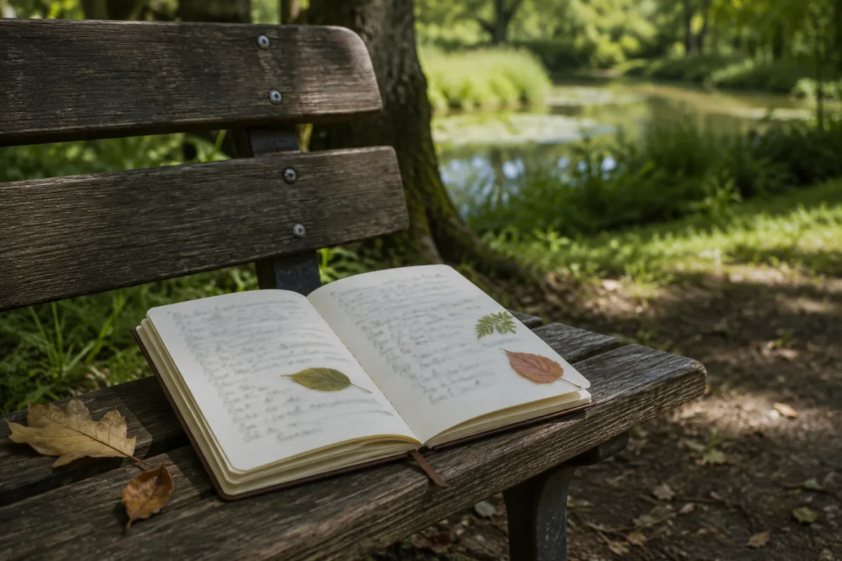 Forest bathing journal