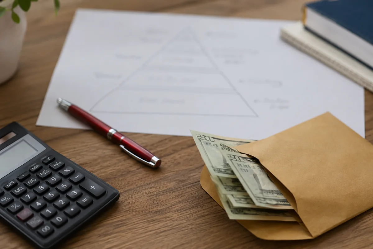 Gifting program pyramid math notes