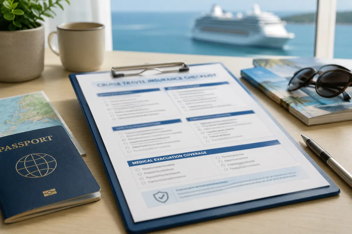 Cruise travel medical evacuation insurance notes
