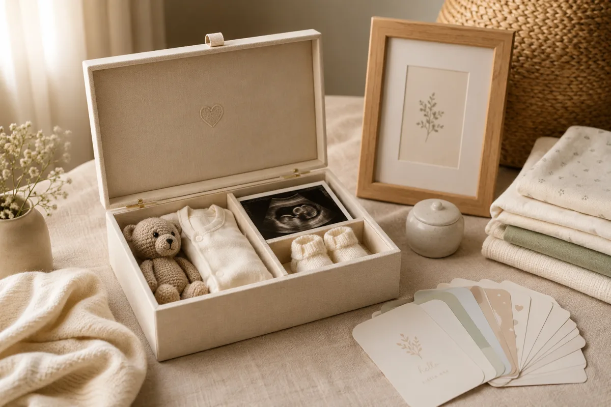 Pregnancy keepsake gift box