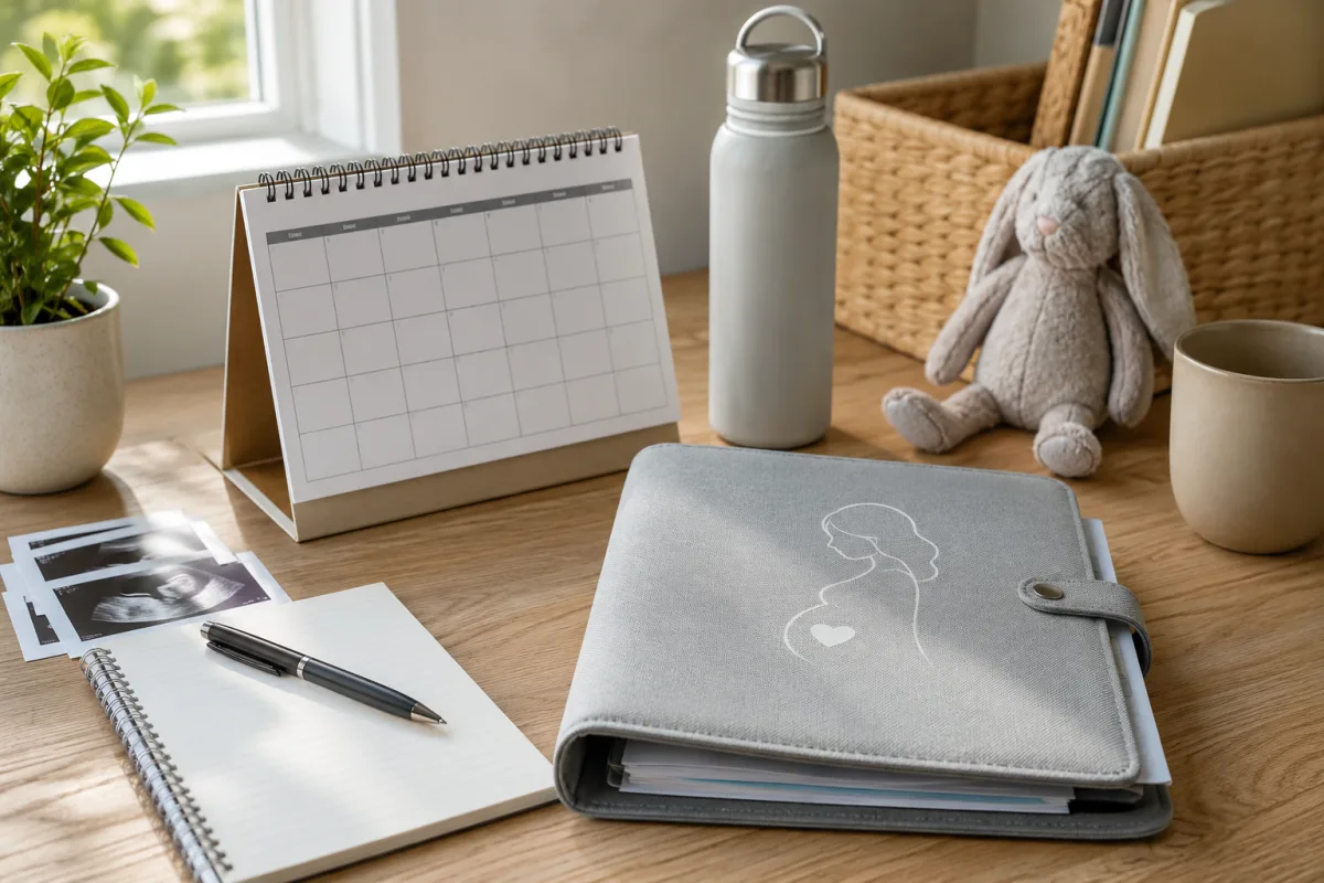 Pregnancy planner and prenatal appointment notes