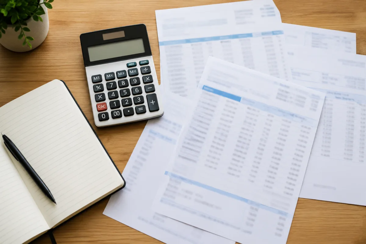 Estate assets and debts list
