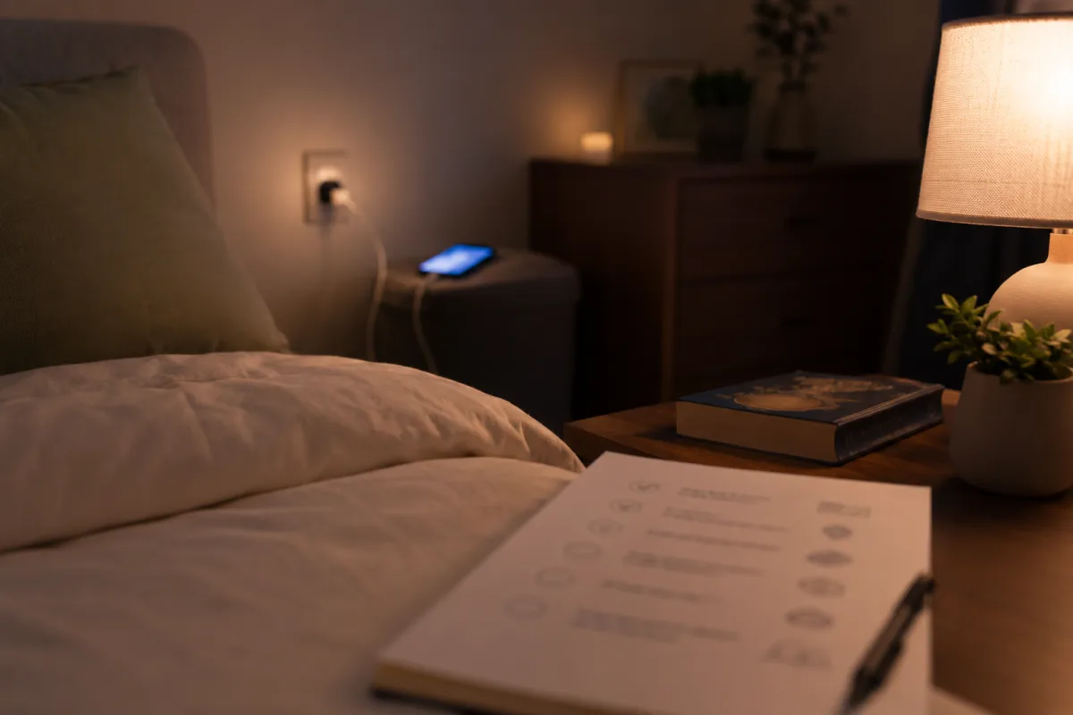 Screen curfew sleep routine