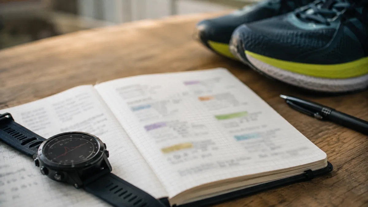 Heart rate training zones notebook