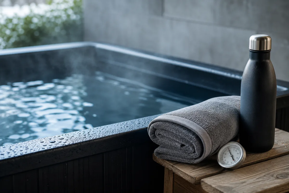 Cold plunge safety setup