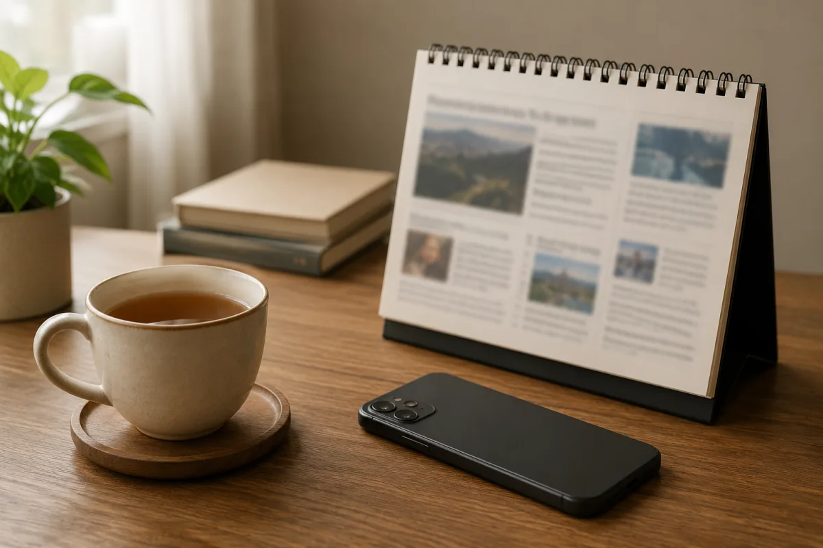 Scheduled news checking
