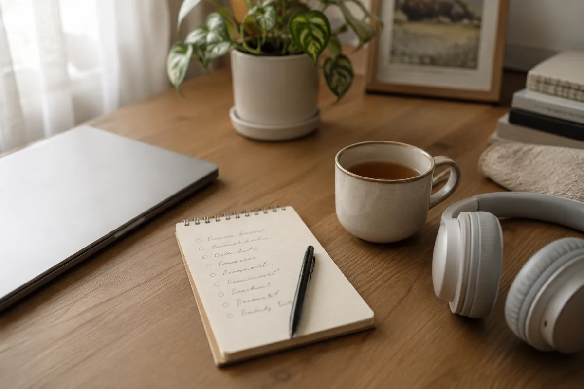 Glimmer menu notebook