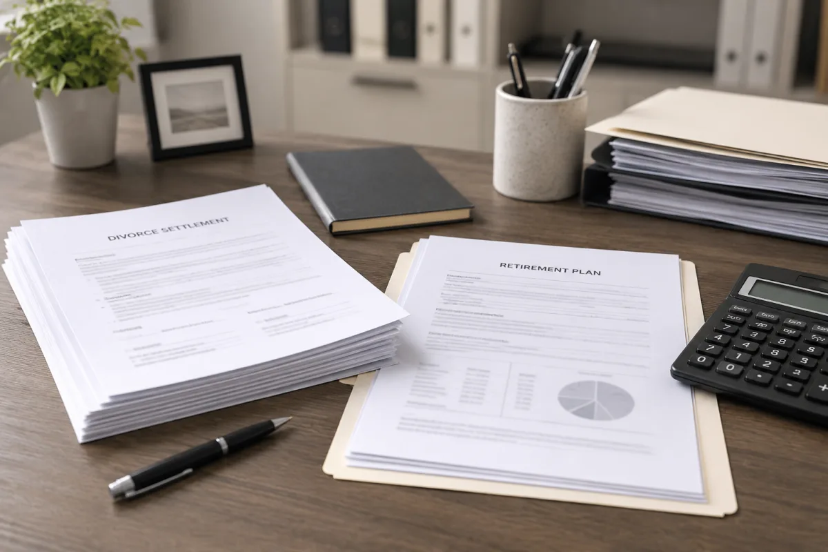 QDRO and 401k divorce paperwork