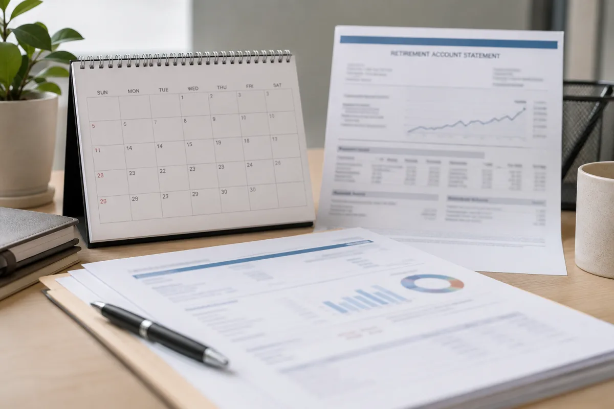 Retirement account valuation date review