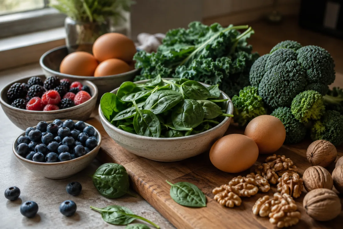 Leafy greens and brain-friendly meal prep