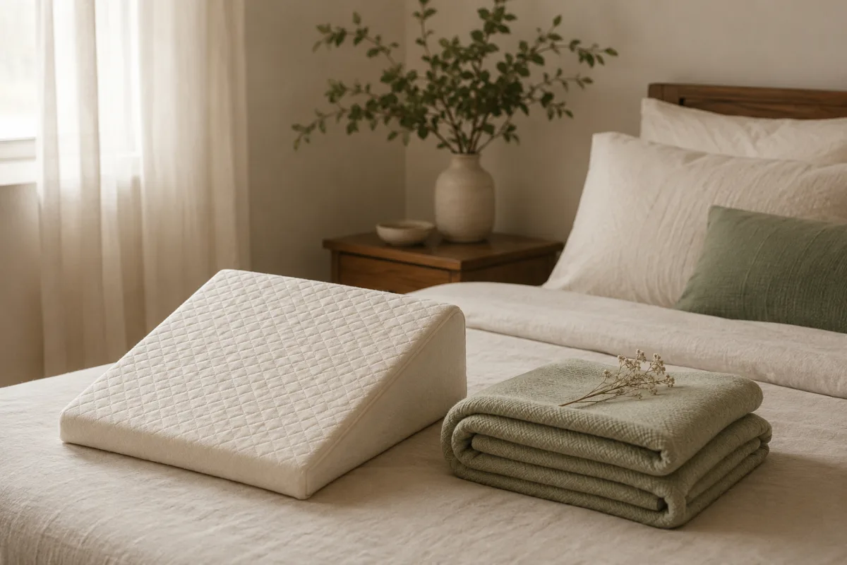 Pregnancy wedge pillow support
