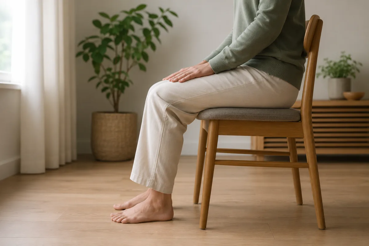 Grounding with feet on floor