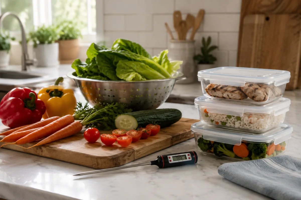 Vegetarian pregnancy food safety prep