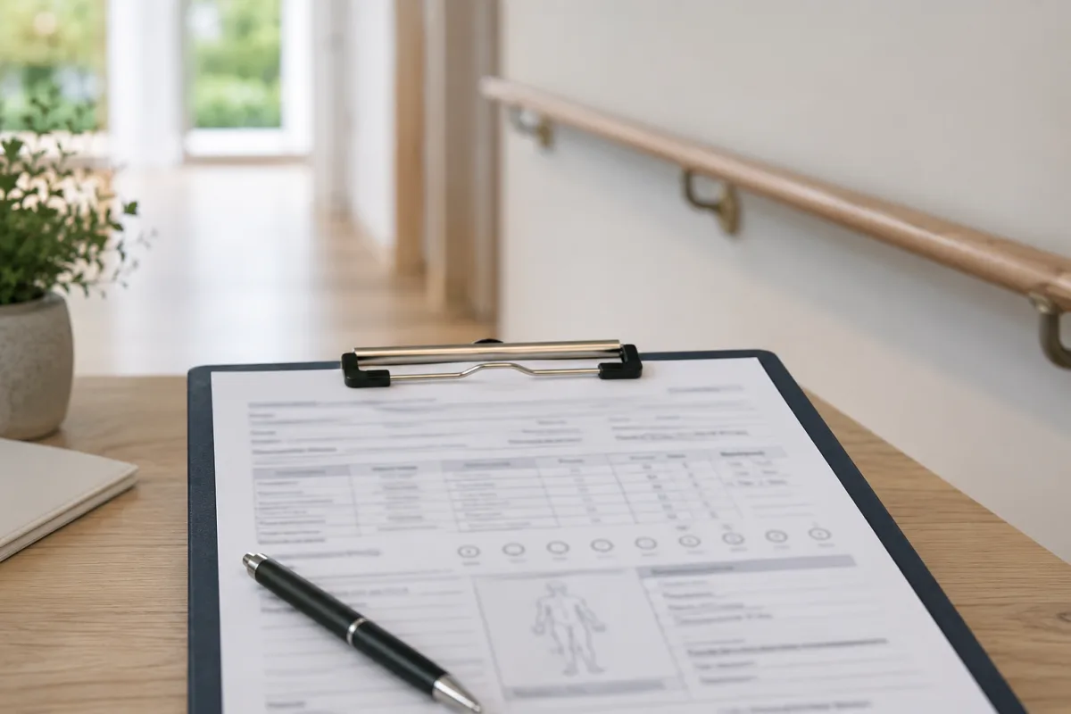 Vestibular symptom tracking sheet