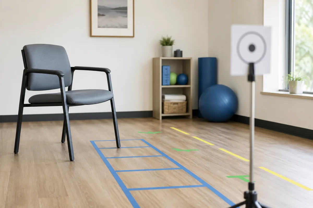 Vestibular rehab setup