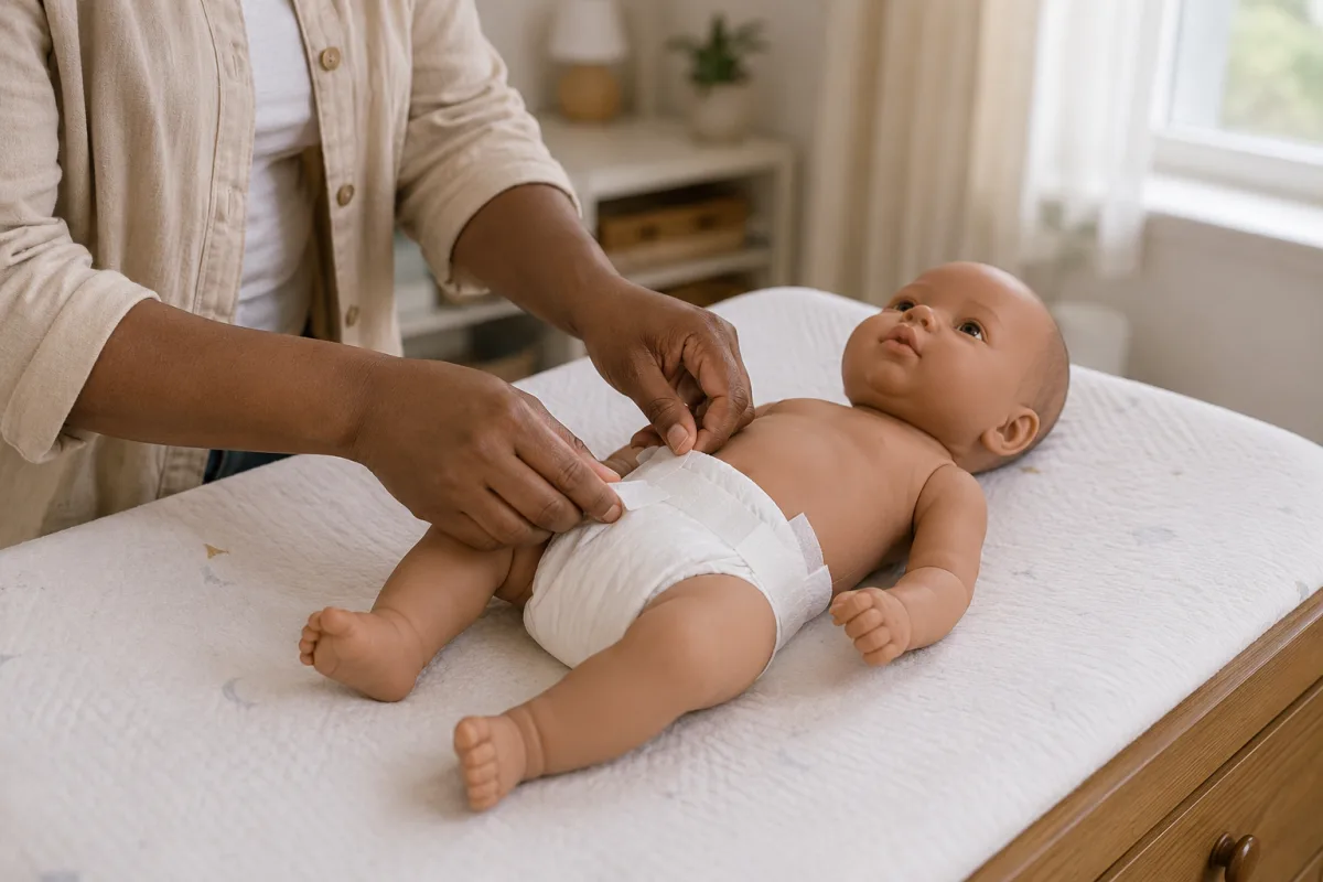diaper fit check
