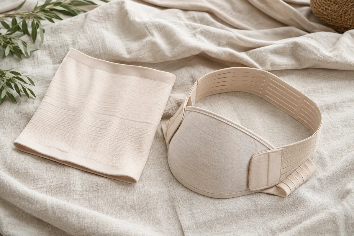 Two pregnancy belly band styles