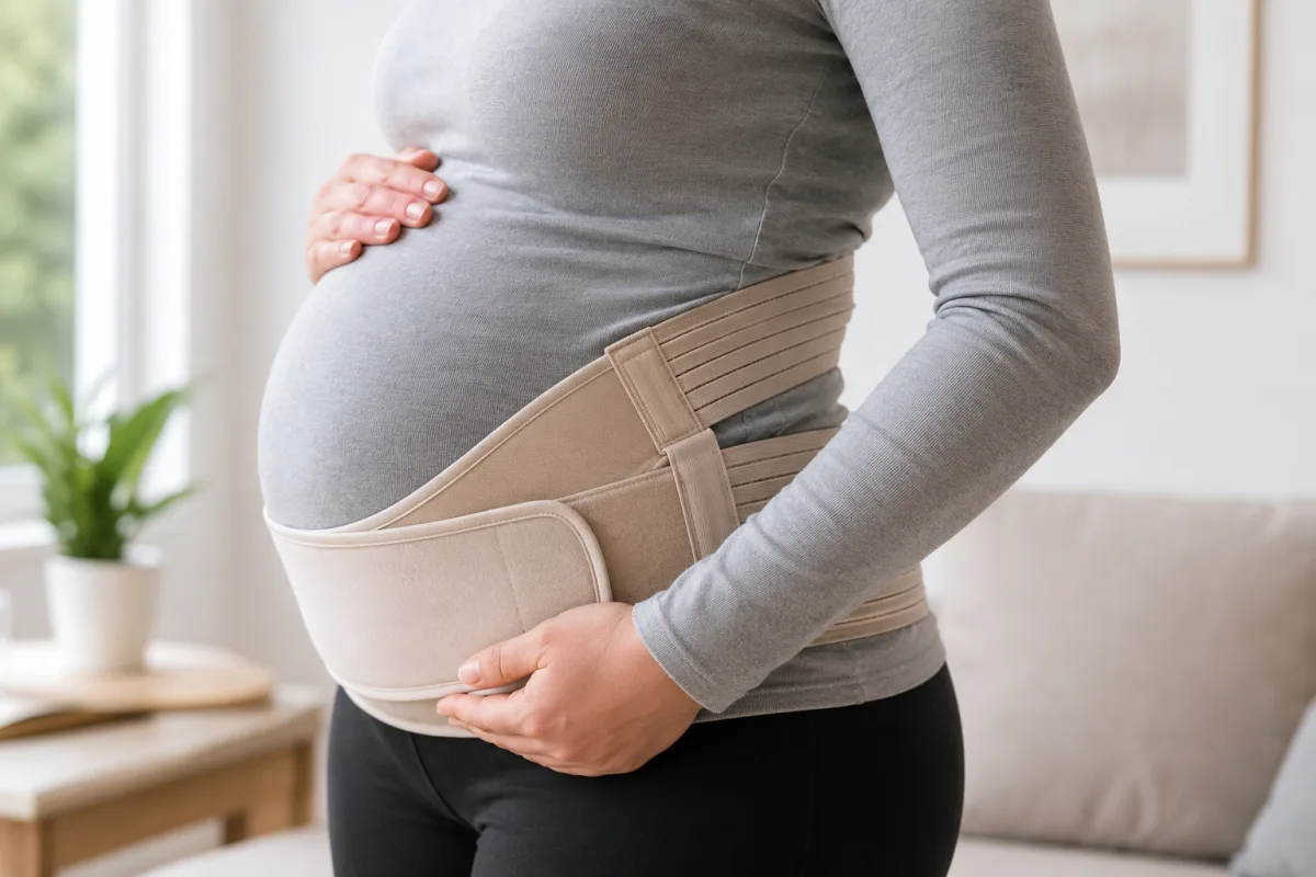 Pregnancy support belt fit