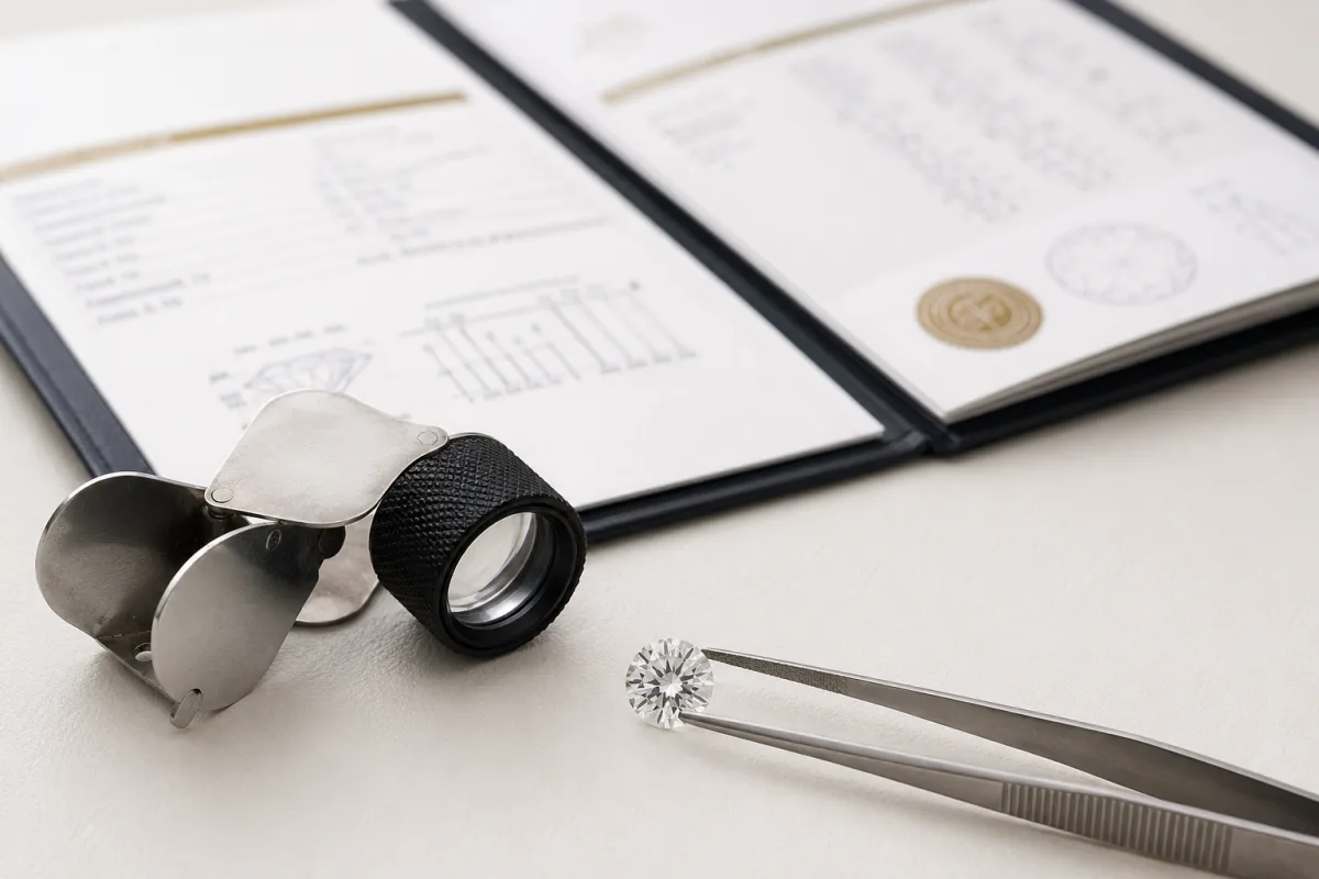 Diamond grading report comparison