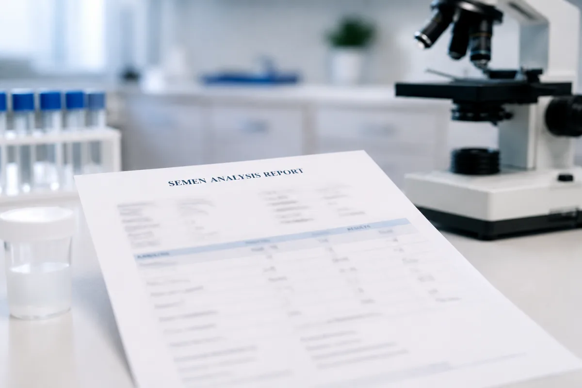 Semen analysis lab report