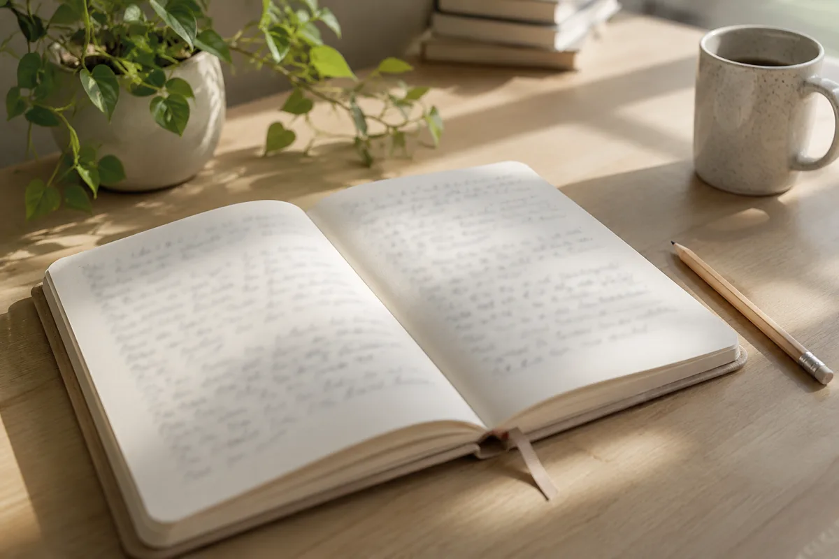 Private journal about self-talk