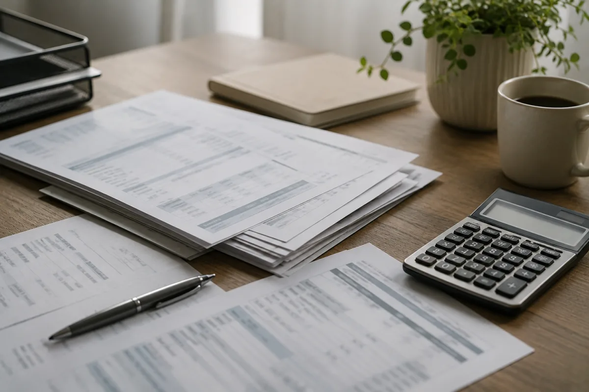 Divorce disclosure paperwork