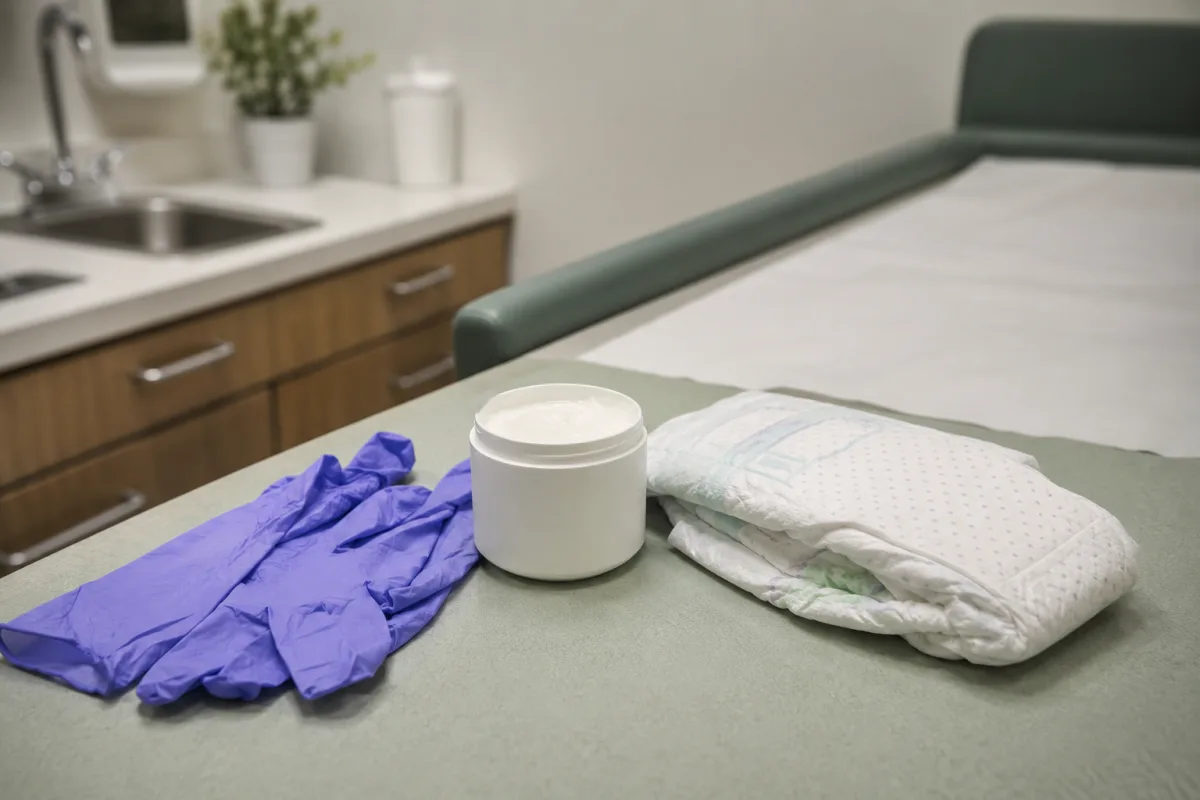 Pediatric skin care supplies for diaper rash