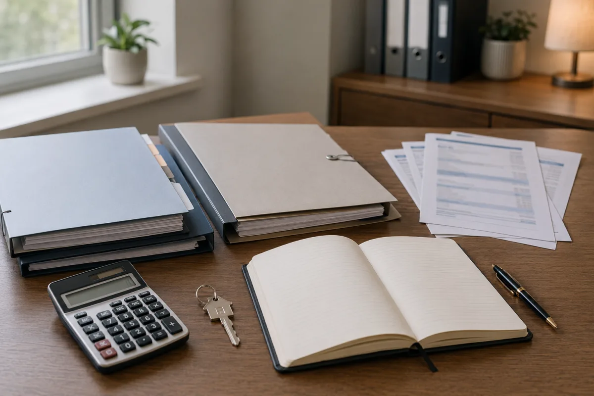 Estate inventory records and asset folders