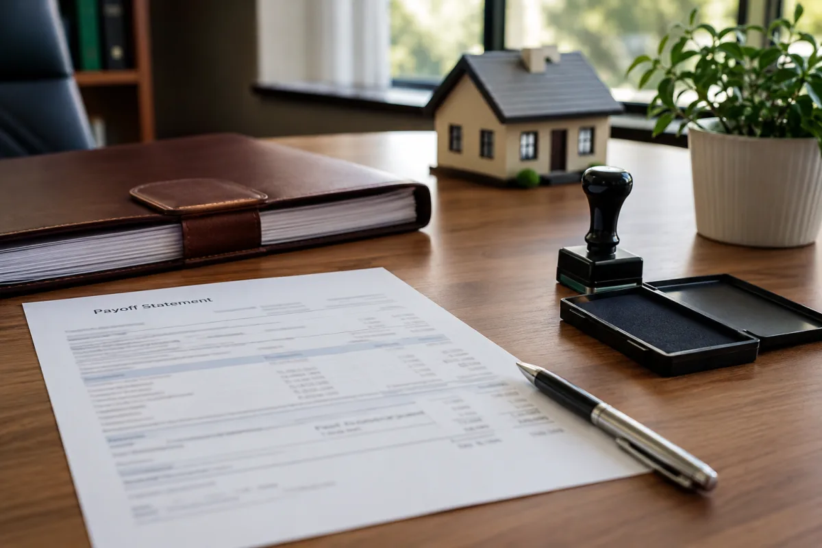 Paid mortgage release document prepared for recording
