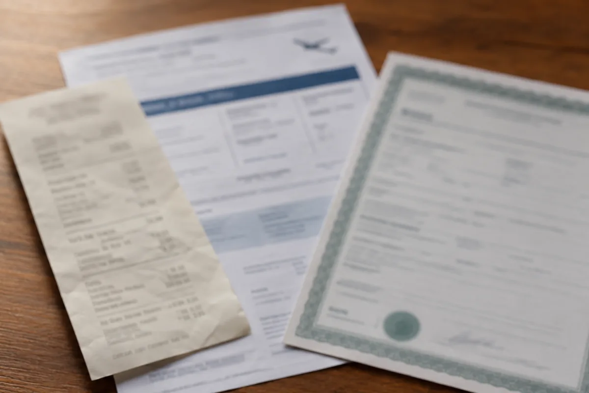 trip cancellation claim documents