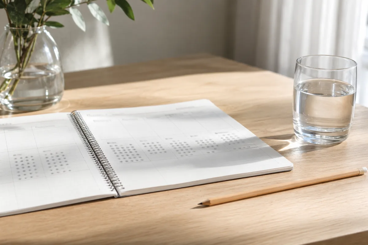 Weekly confidence practice tracker