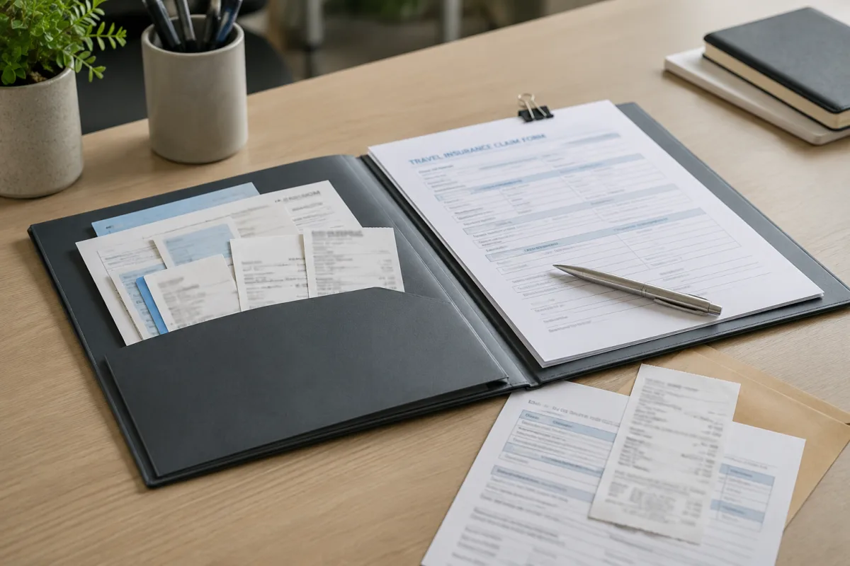 Travel accident claim documents