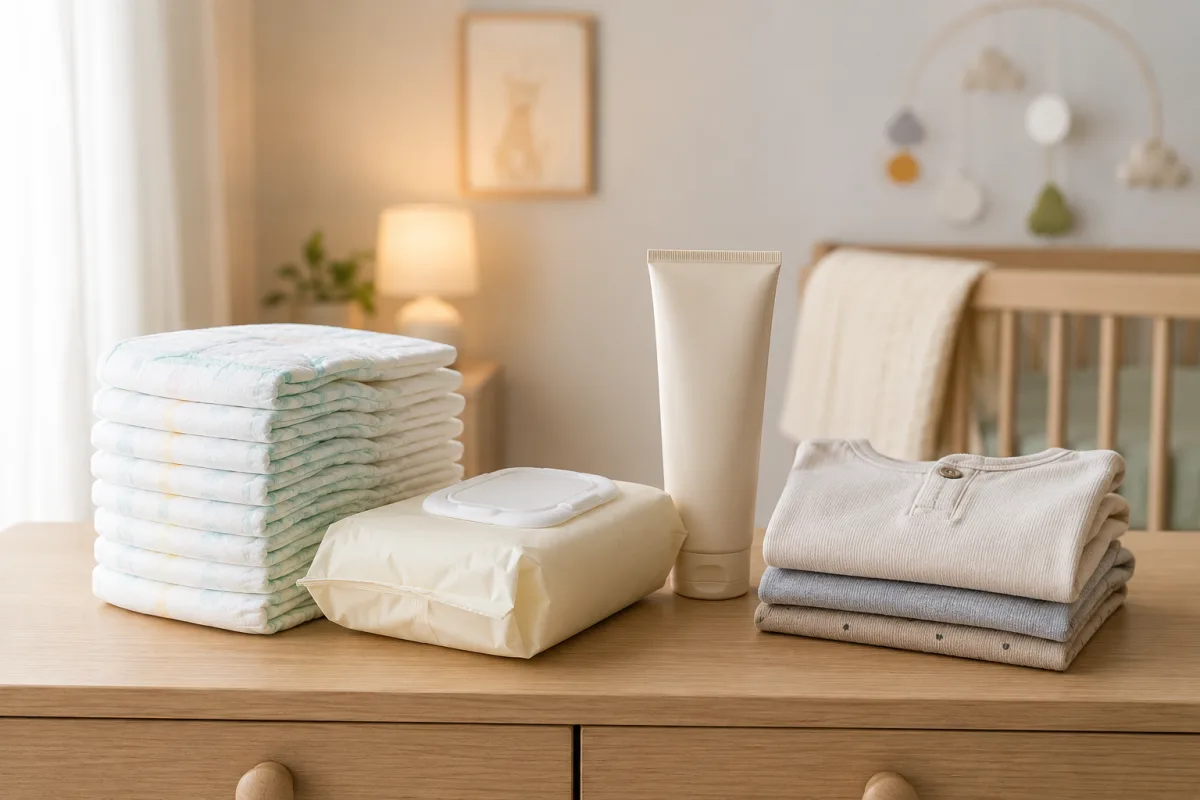 Infant daycare diaper supplies