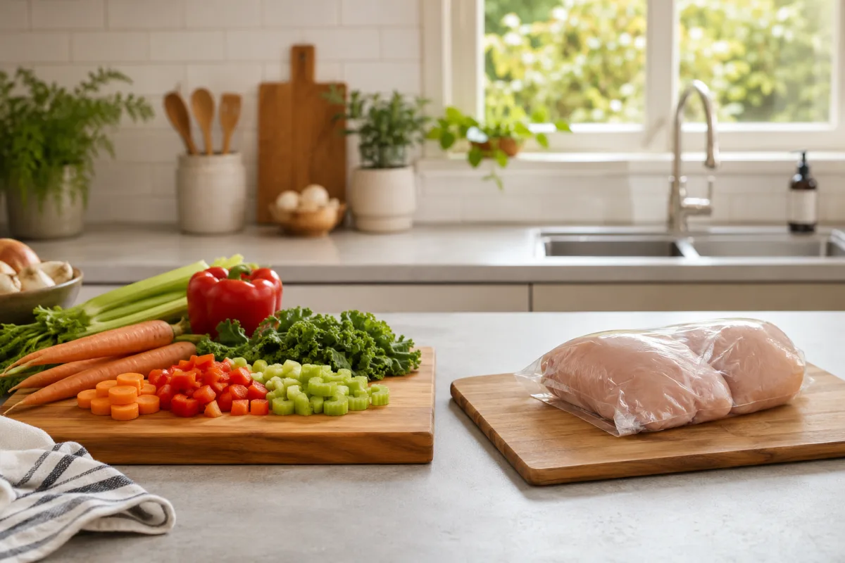 Separate raw and ready foods