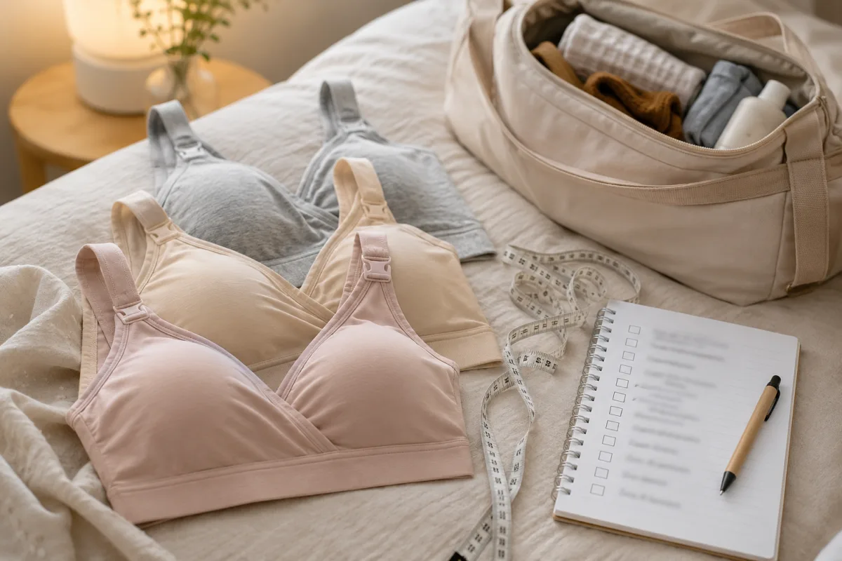 late pregnancy nursing bra fitting