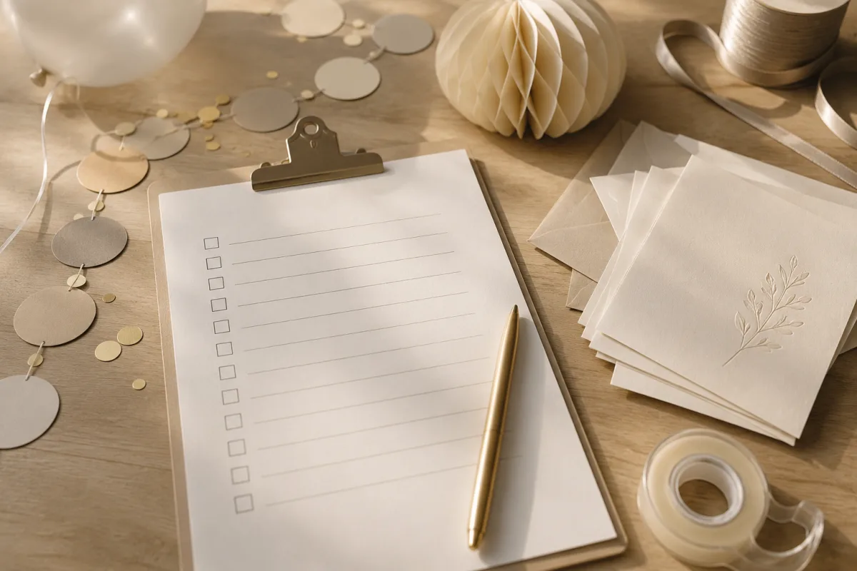 Baby shower planning timeline